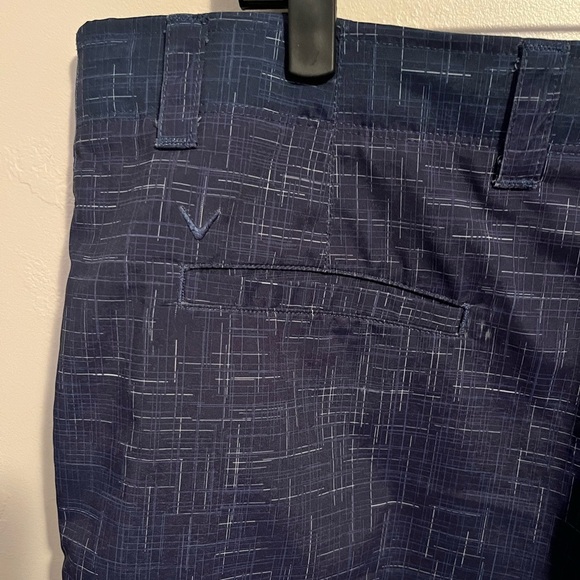 Callaway Blue Flat Front Golf Shorts - Picture 7 of 9